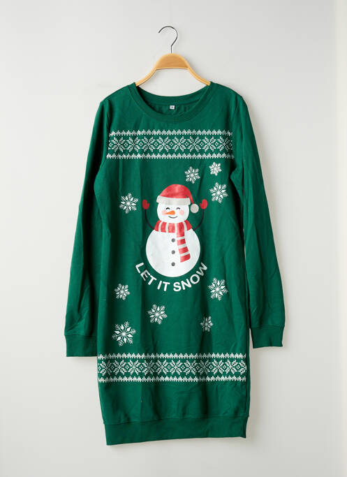 Robe mi-longue vert SANS MARQUE femme