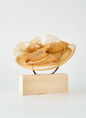 Chapeau sélection tenue de soirée jaune TOUT EN TETE femme