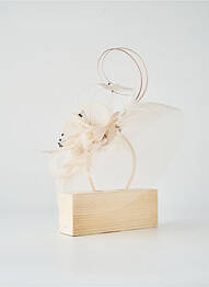 Chapeau sélection tenue de soirée beige clair MADDOX femme