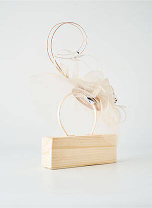 Chapeau sélection tenue de soirée beige clair MADDOX femme