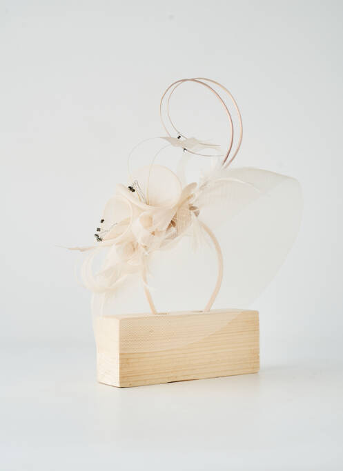 Chapeau sélection tenue de soirée beige clair MADDOX femme