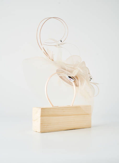 Chapeau sélection tenue de soirée beige clair MADDOX femme