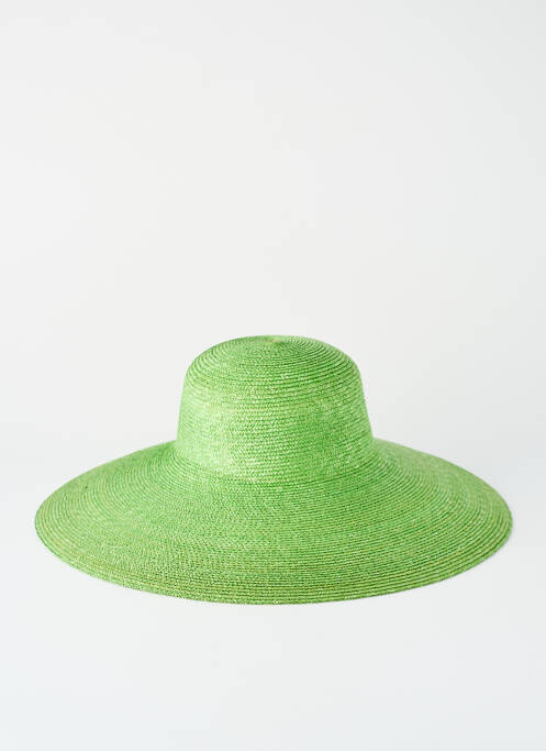 Chapeau sélection tenue de soirée vert CORTI femme