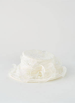 Chapeau sélection tenue de soirée beige MCBURN femme