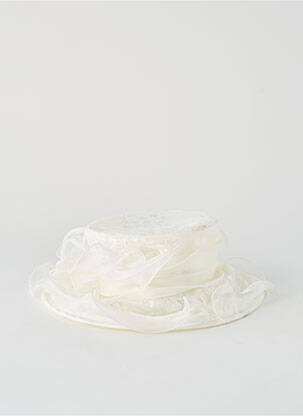 Chapeau sélection tenue de soirée beige MCBURN femme