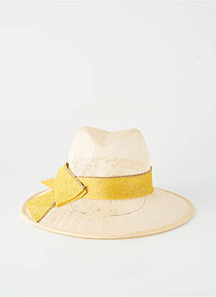 Chapeau sélection tenue de soirée jaune MARZI femme