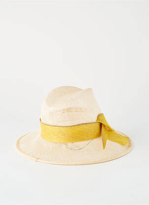 Chapeau sélection tenue de soirée jaune MARZI femme