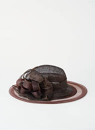 Chapeau sélection tenue de soirée marron SISAL femme