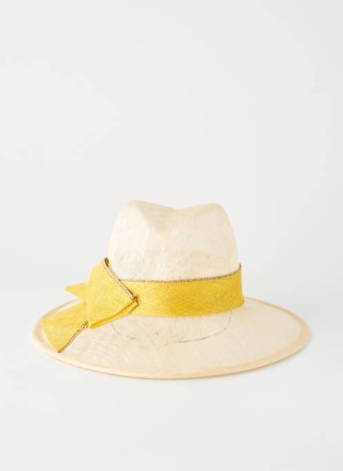 Chapeau sélection tenue de soirée jaune MARZI femme