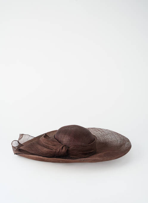 Chapeau sélection tenue de soirée marron MARZI femme