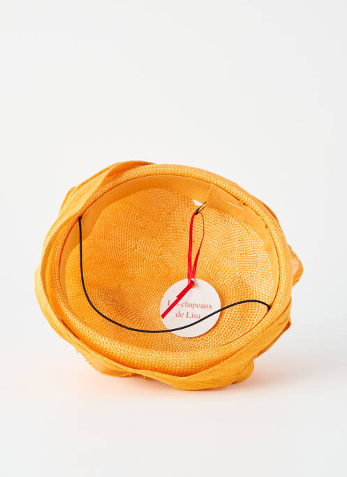 Chapeau sélection tenue de soirée orange LES CHAPEAUX DE LISA femme