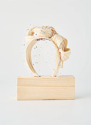 Accessoire pour cheveux serre-tête beige MCBURN femme