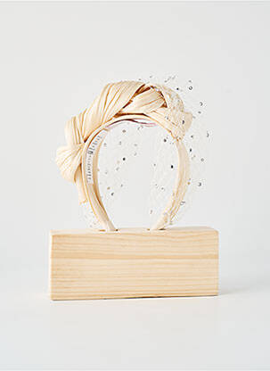 Accessoire pour cheveux serre-tête beige MCBURN femme