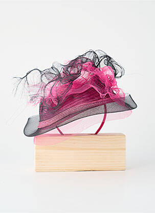 Accessoire pour cheveux rose AUTRUCHE femme