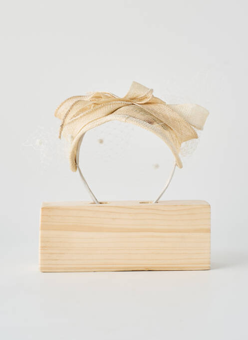 Accessoire pour cheveux serre-tête beige LUDO VISCONTI femme