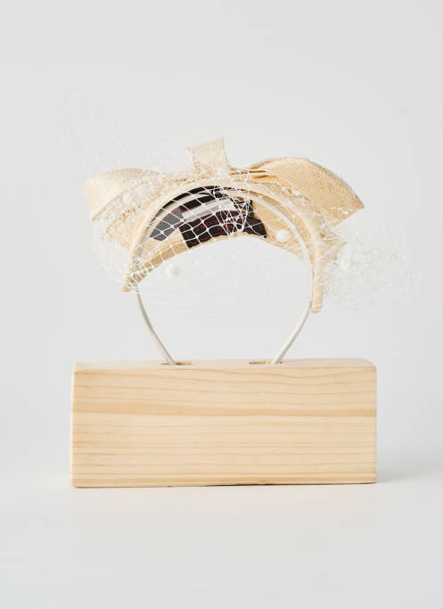 Accessoire pour cheveux serre-tête beige LUDO VISCONTI femme