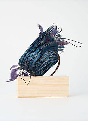 Accessoire pour cheveux serre-tête bleu VIRGINIE POISSON femme