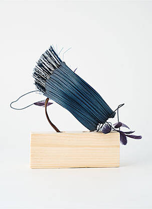 Accessoire pour cheveux serre-tête bleu VIRGINIE POISSON femme