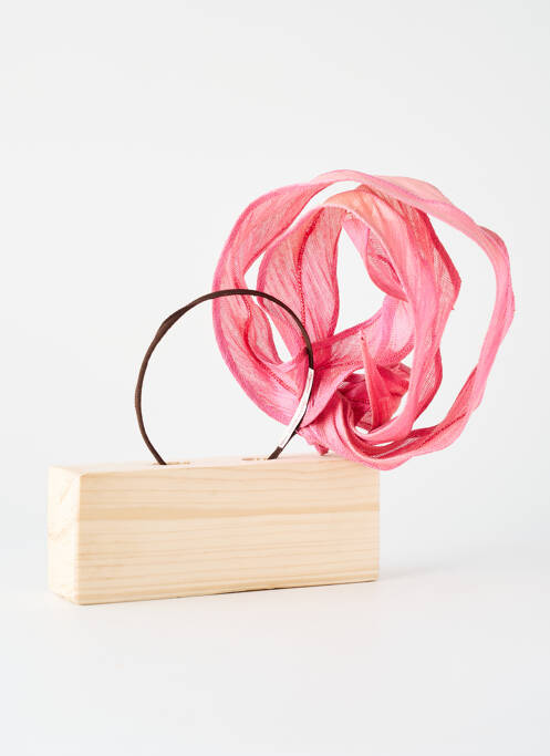 Accessoire pour cheveux serre-tête rose VIRGINIE POISSON femme