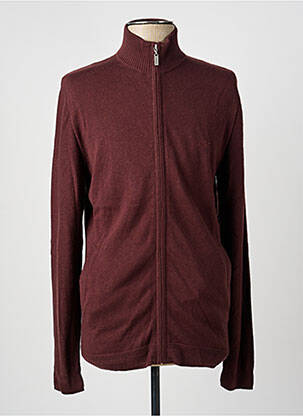 Gilet manches longues maille fine marron LEE COOPER homme