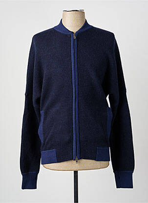 Gilet manches longues col v bleu FREEMAN T.PORTER homme