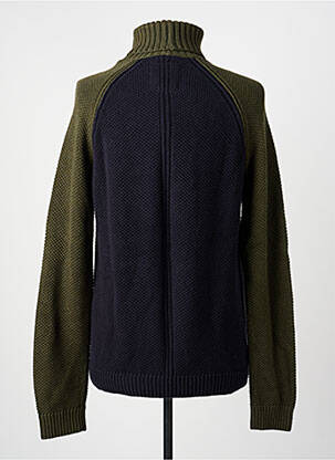 Pull col roulé maille souple et aérée manches longues bleu FREEMAN T.PORTER homme