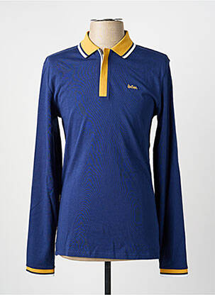 Polo manches longues manches longues bleu LEE COOPER homme
