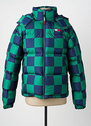 Doudoune poches a capuche vert TOMMY HILFIGER homme