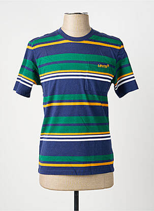 T-shirt coupe cintrée manches courtes bleu LEVI'S homme