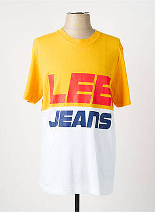 T-shirt stretch manches courtes jaune LEE homme