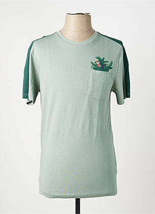 T-shirt coupe cintrée manches courtes vert LEE COOPER homme