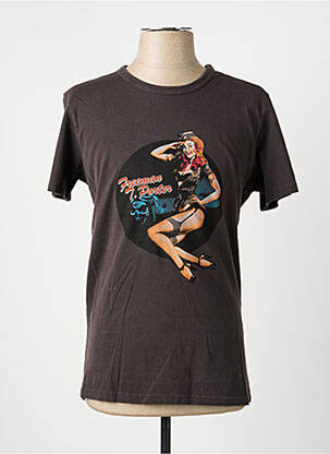 T-shirt coupe cintrée manches courtes gris FREEMAN T.PORTER homme