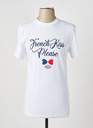 T-shirt coupe cintrée manches courtes blanc LEE COOPER homme