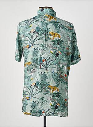 Chemise manches courtes imprimé tie and dye vert LEE COOPER homme