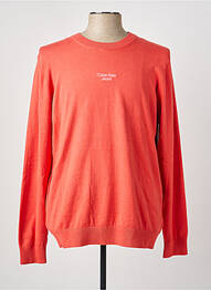 Pull stretch manches longues orange CALVIN KLEIN homme
