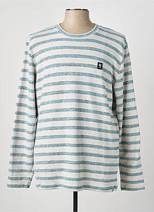 Pull maille souple et aérée manches longues gris GARCIA homme