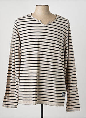 T-shirt coupe cintrée manches longues noir FREEMAN T.PORTER homme