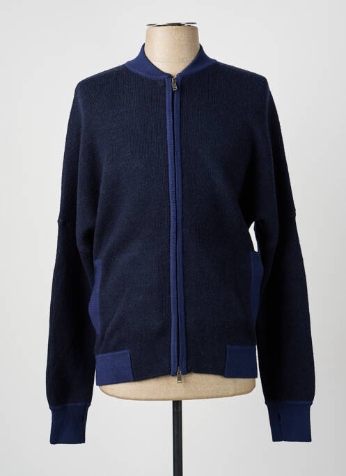 Gilet manches longues col v bleu FREEMAN T.PORTER homme
