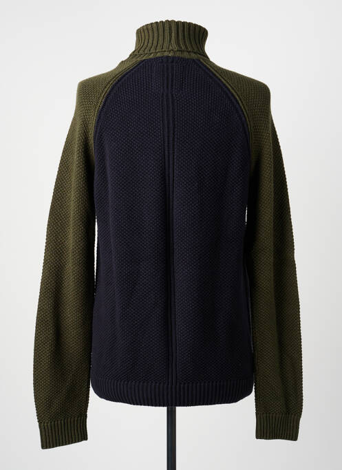 Pull col roulé stretch manches longues bleu FREEMAN T.PORTER homme