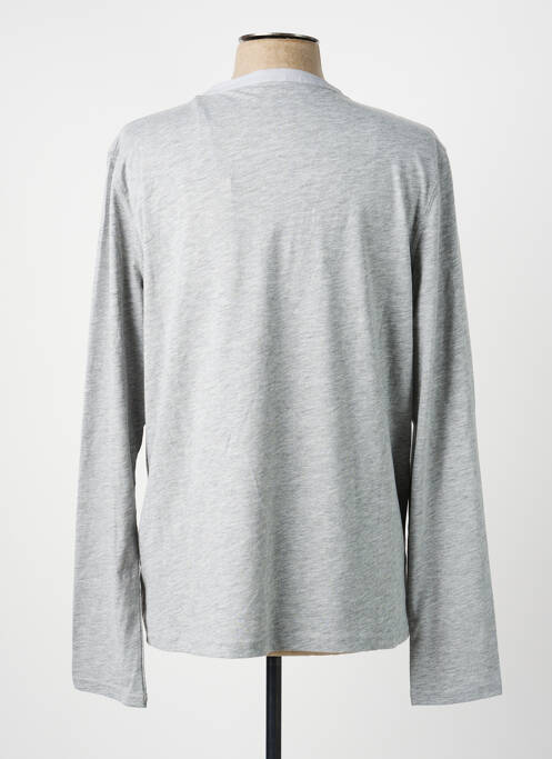 T-shirt tissage chiné manches longues gris FREEMAN T.PORTER homme