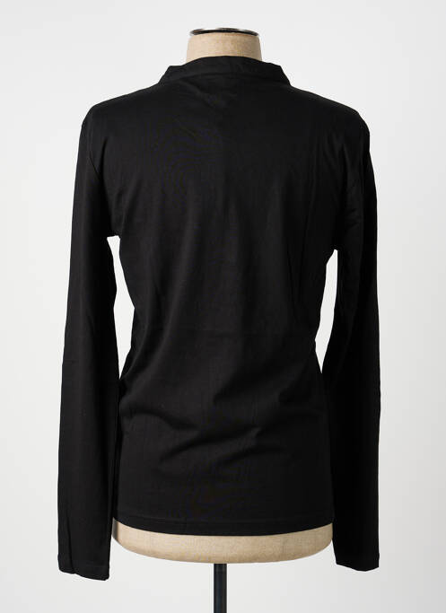 T-shirt col tunisien manches longues noir LEE COOPER homme