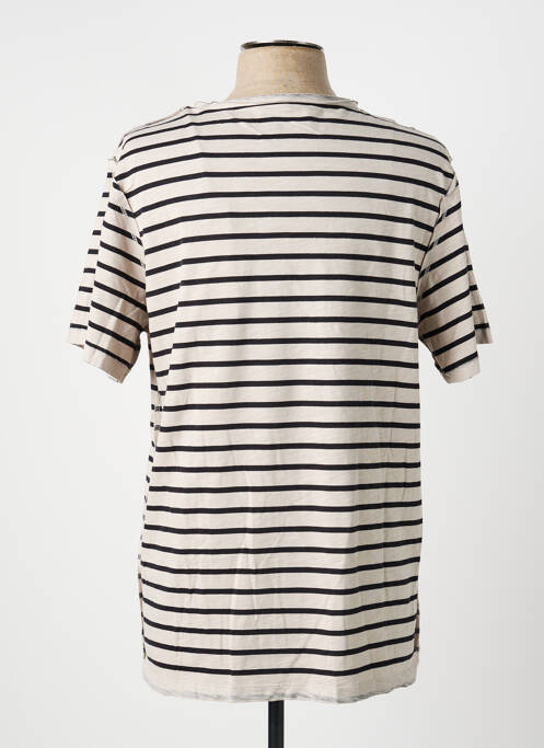 T-shirt coupe cintrée manches courtes beige FREEMAN T.PORTER homme