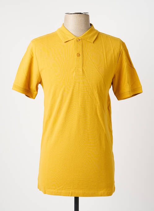 Polo stretch manches courtes jaune LEE COOPER homme