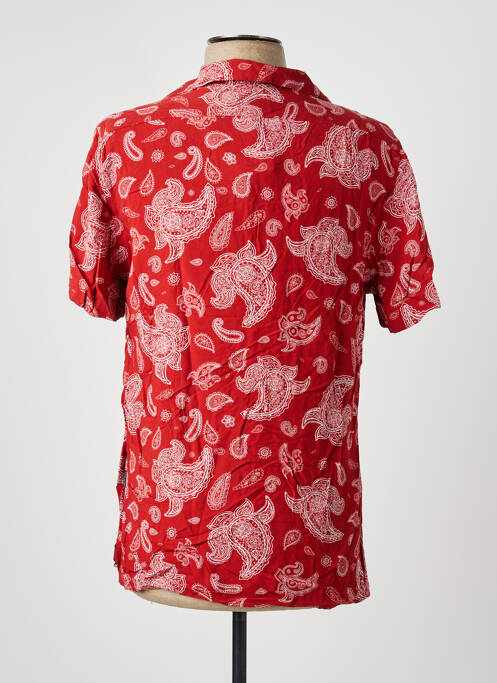 Chemise manches courtes rouge SCHOTT homme