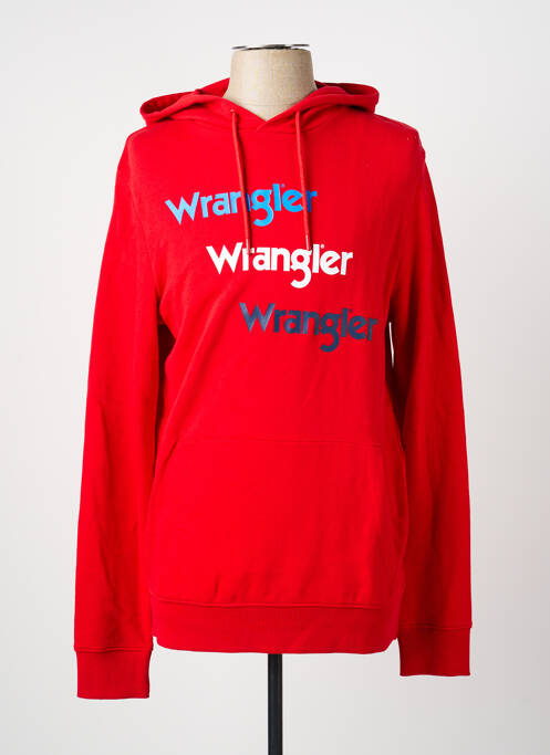 Sweat-shirt à capuche rouge WRANGLER homme