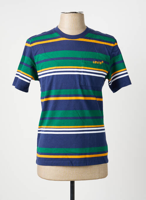 T-shirt bleu LEVIS homme