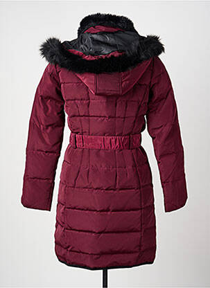 Doudoune poches a capuche violet MORGAN femme