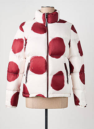 Doudoune poches a capuche blanc TOMMY HILFIGER femme