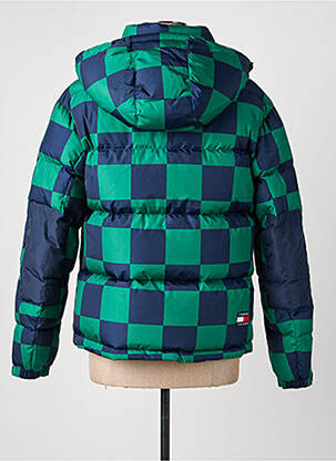 Doudoune manches longues a capuche vert TOMMY HILFIGER homme