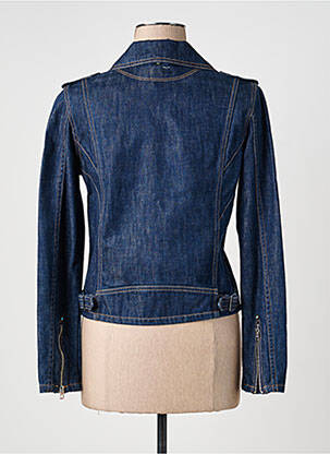Veste casual coupe cintrée bleu SCHOTT femme